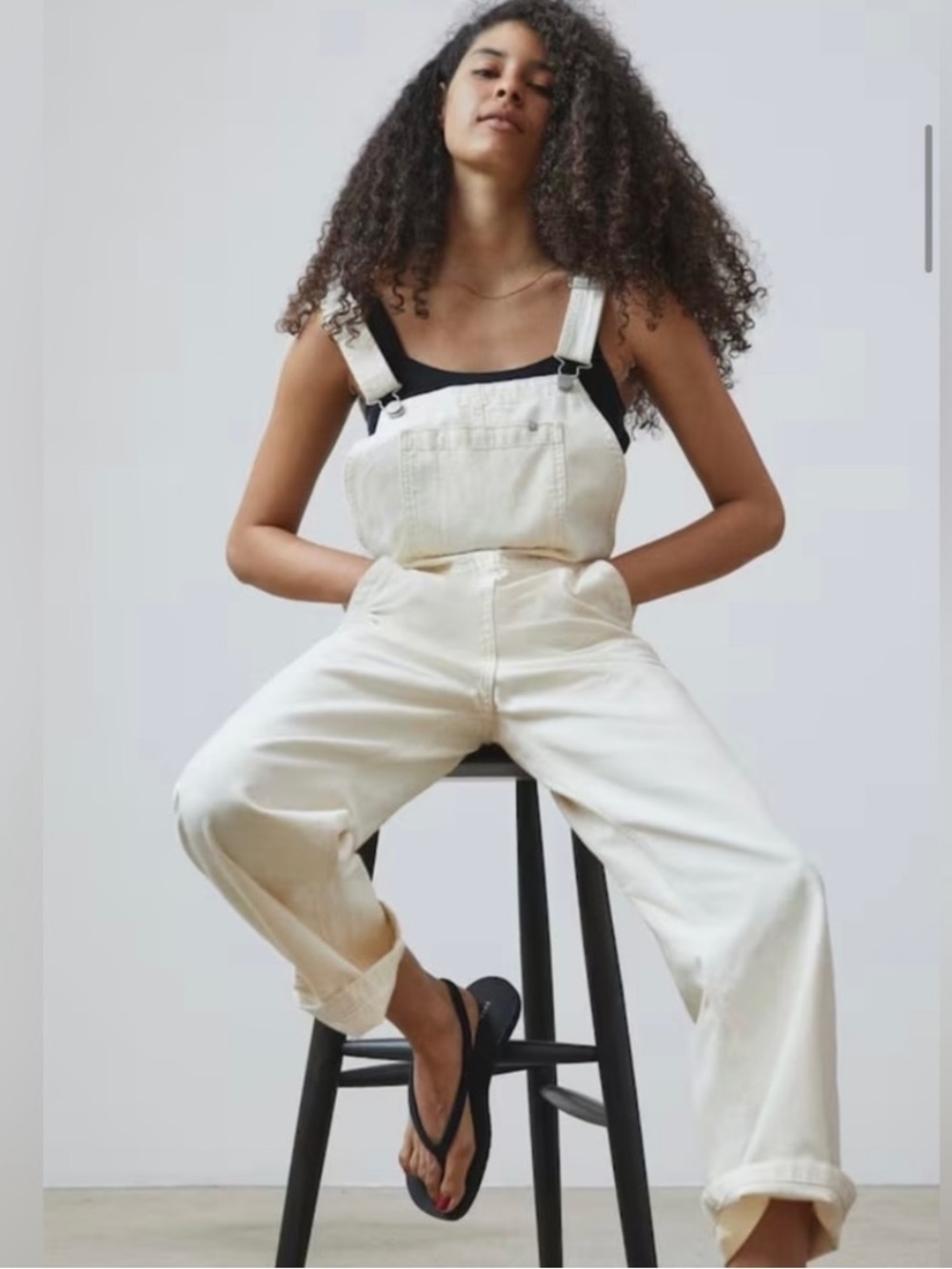Everlane The Canvas Overalls SZ 4